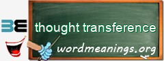 WordMeaning blackboard for thought transference